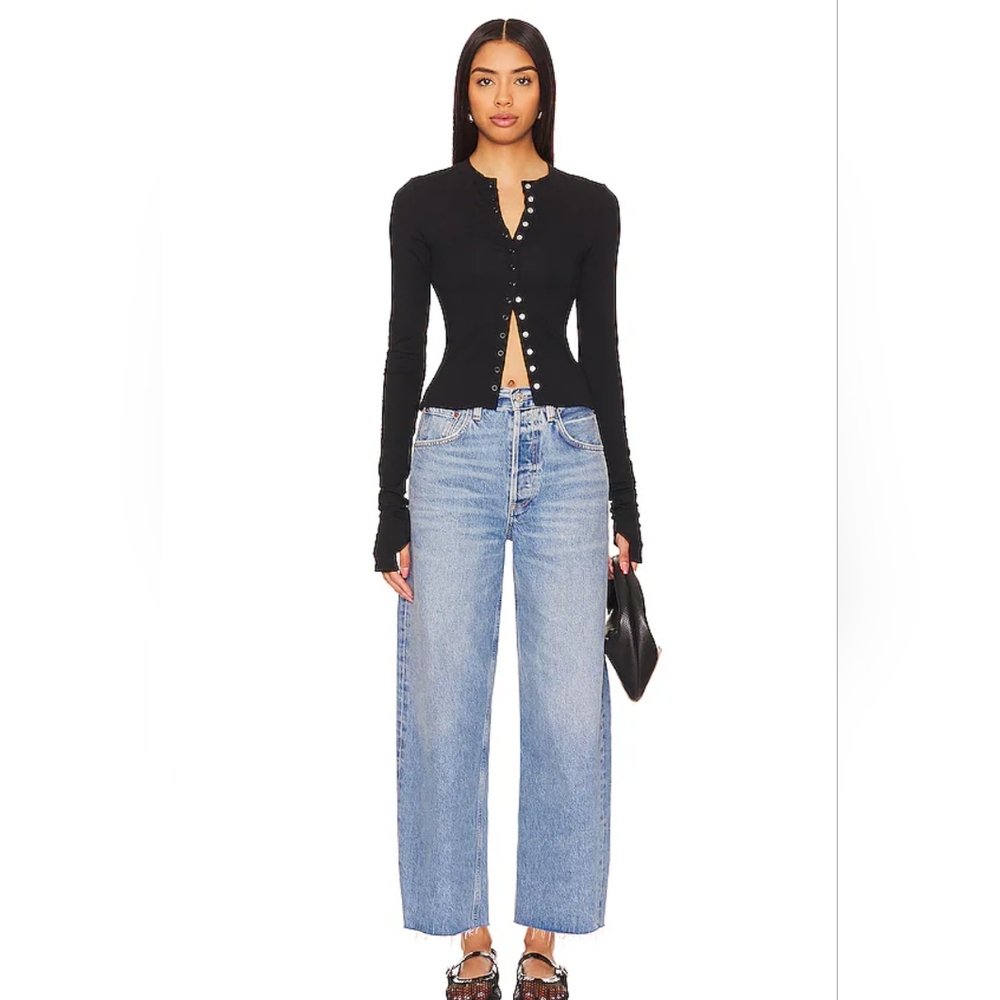 Citizens of Humanity Ayla Undone Hem Crop in Sodapop